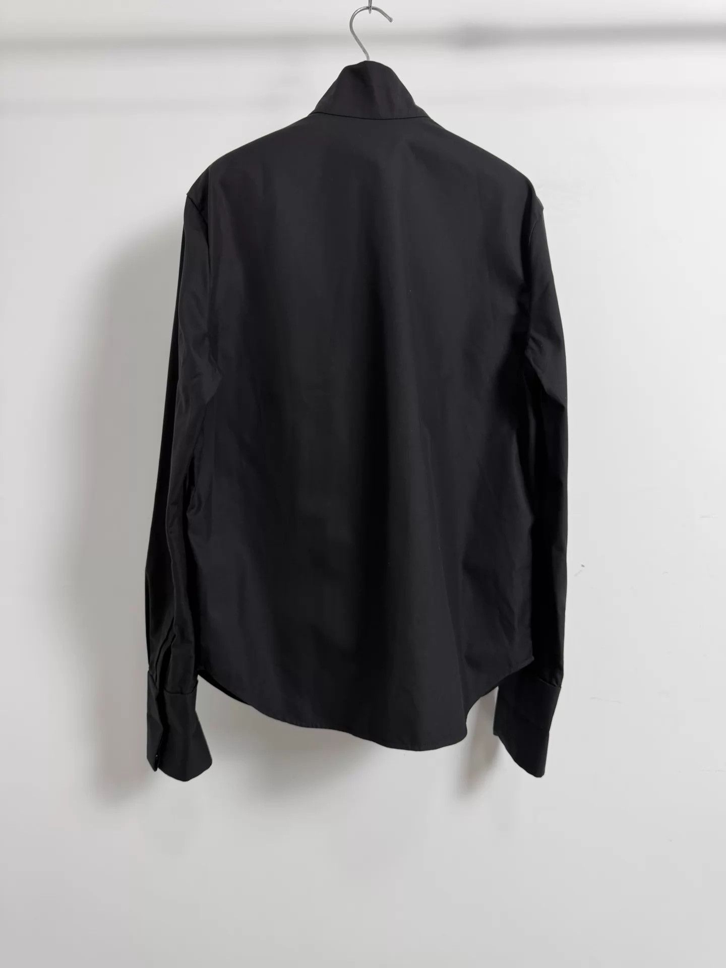 Saint Laurent Paris SLP 24ss Black Stand-Collar Dress Shirt 38 Size US S / EU 44-46 / 1 - 2 Thumbnail