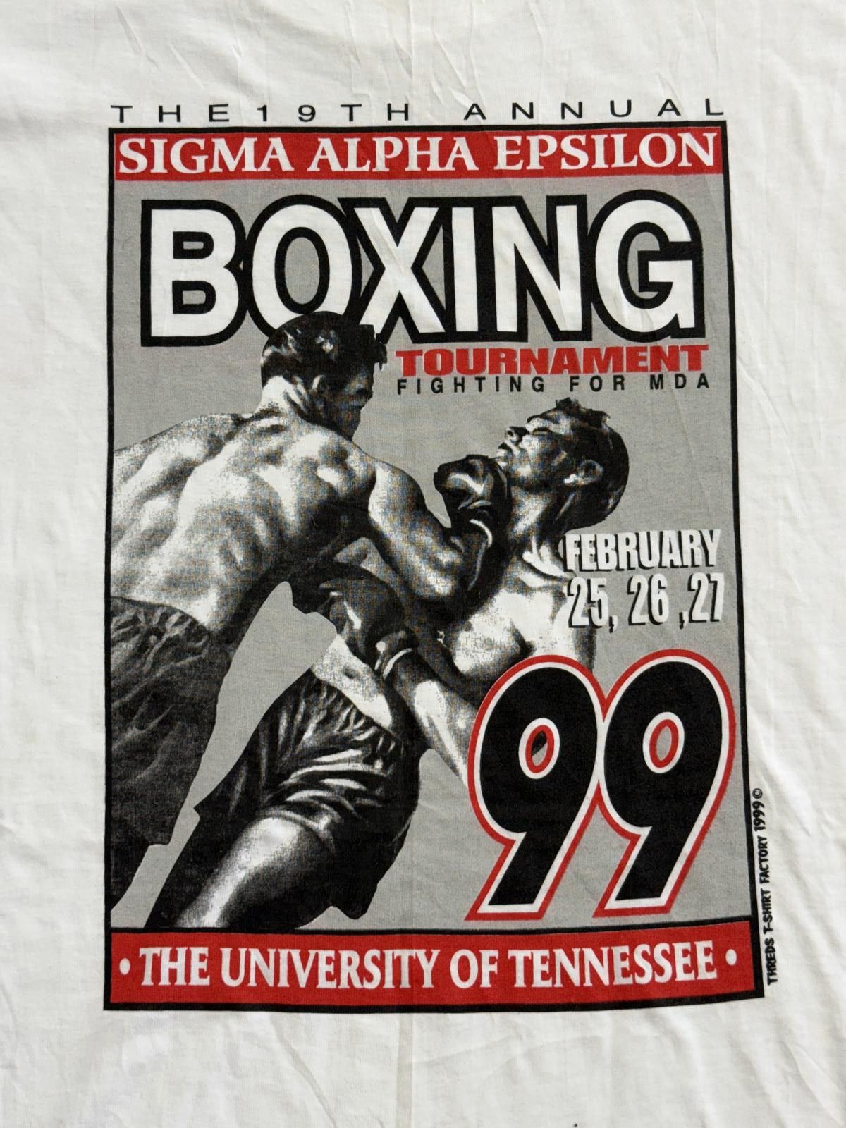 Hanes VTG University of Tennessee Tshirt Boxing Tournament 1999 XL Size US XL / EU 56 / 4 - 1 Thumbnail
