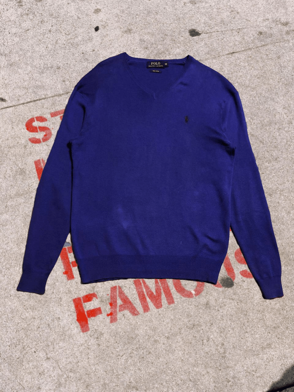 Polo Ralph Lauren Polo Ralph Lauren V Neck Classic Jumper casual Size US XS / EU 42 / 0 - 1 Thumbnail