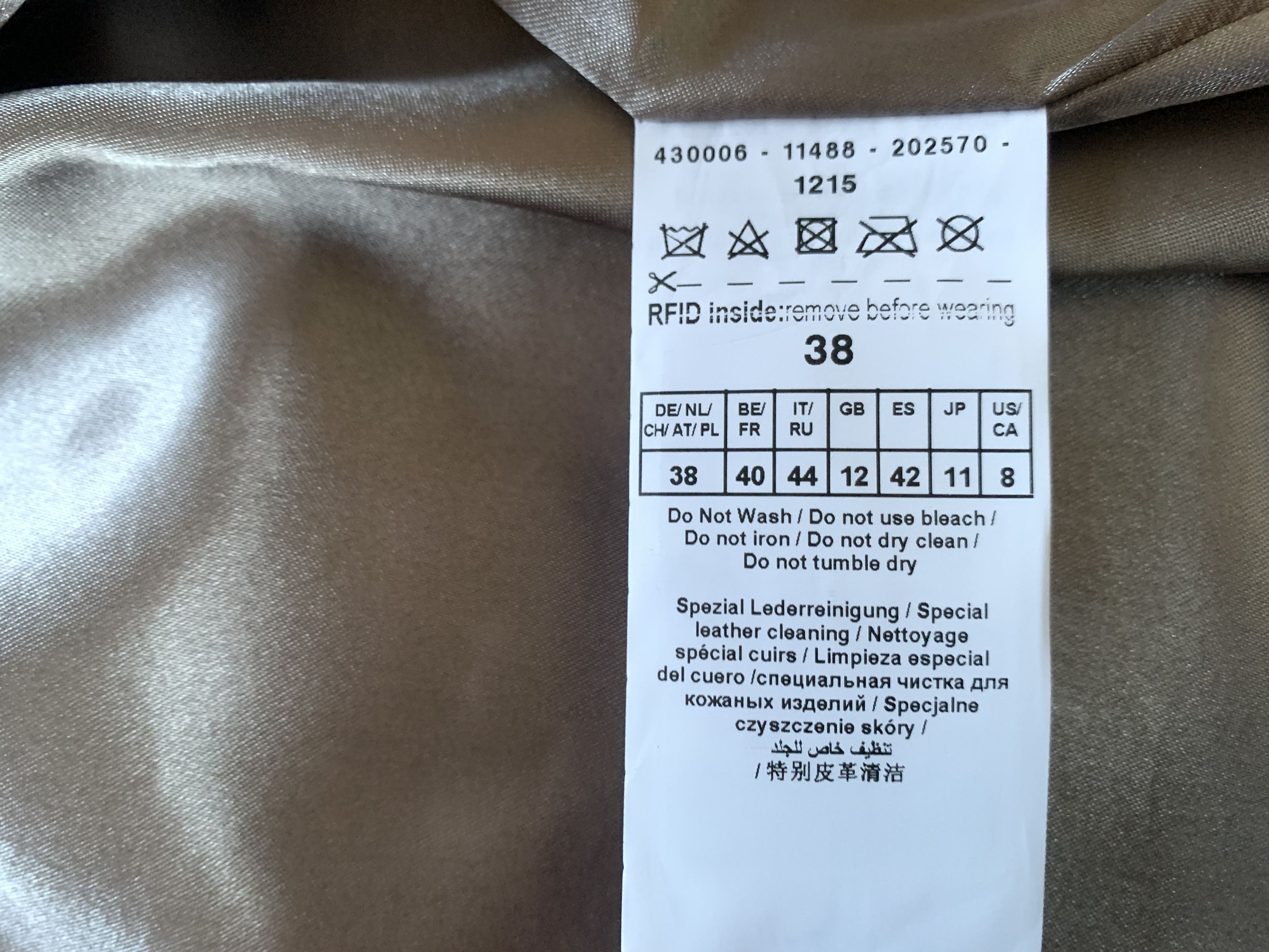 Other Taifun Women's Asymmetrical Soft Leather Biker Jacket Size M / US 6-8 / IT 42-44 - 8 Thumbnail