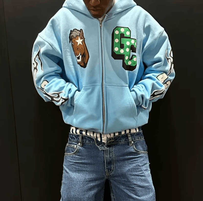 printed oversized hoodies
