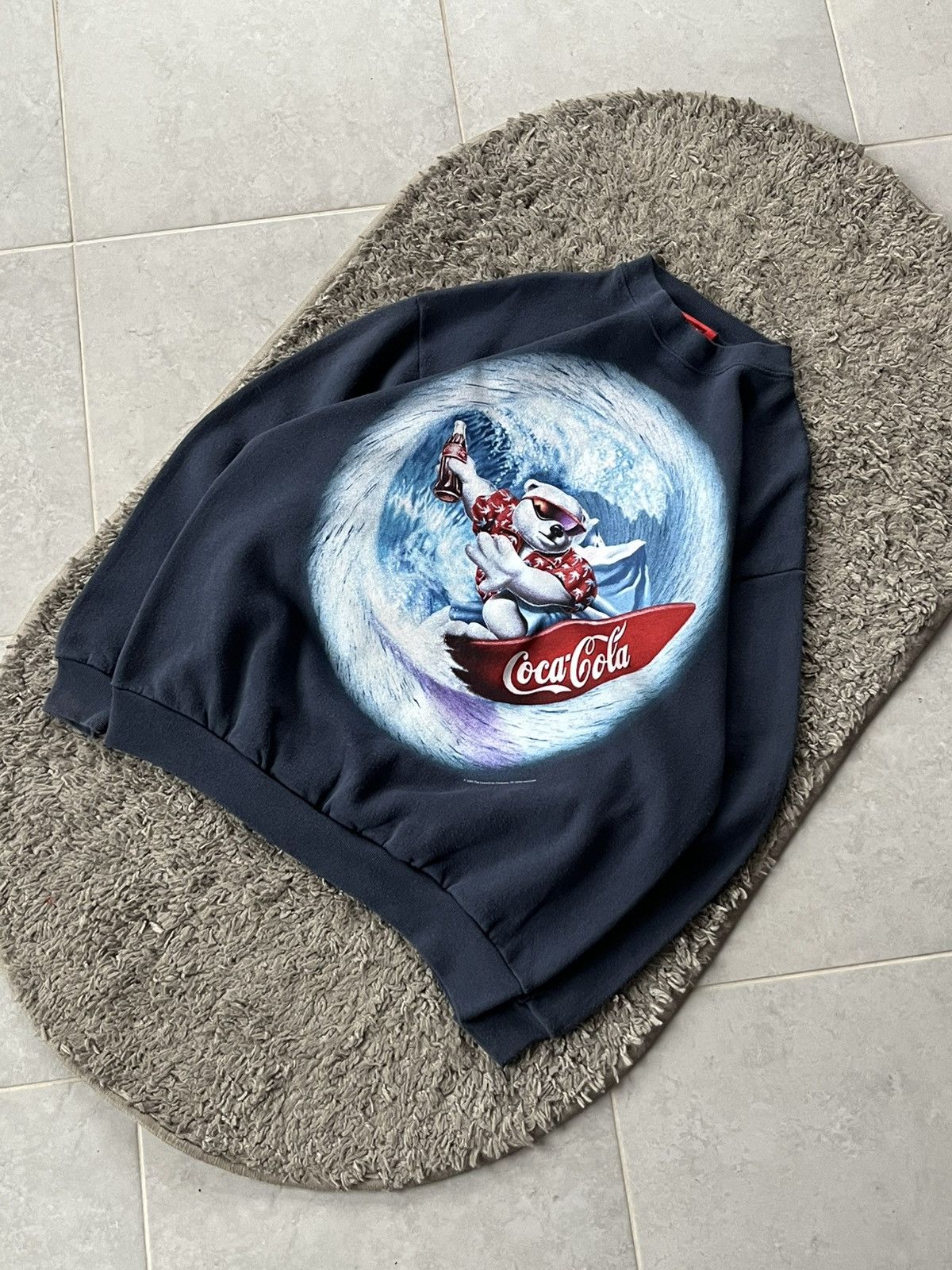 Coca Cola Vintage 1998 Pullover Coca Cola Bear Streetwear Size US L / EU 52-54 / 3 - 2 Thumbnail