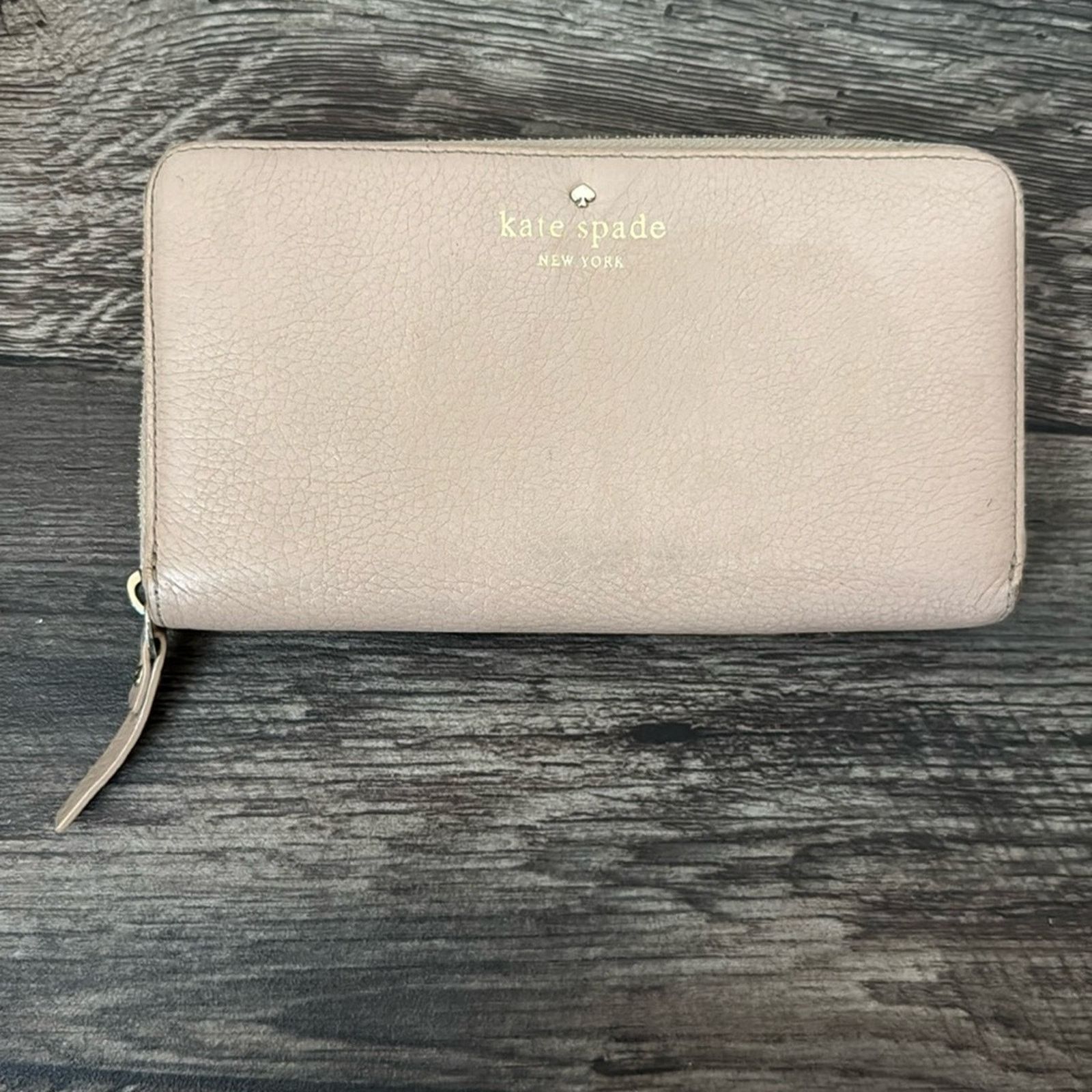 Kate Spade Kate Spade Lena Cream Leather Full Zip Wallet Size ONE SIZE - 2 Thumbnail