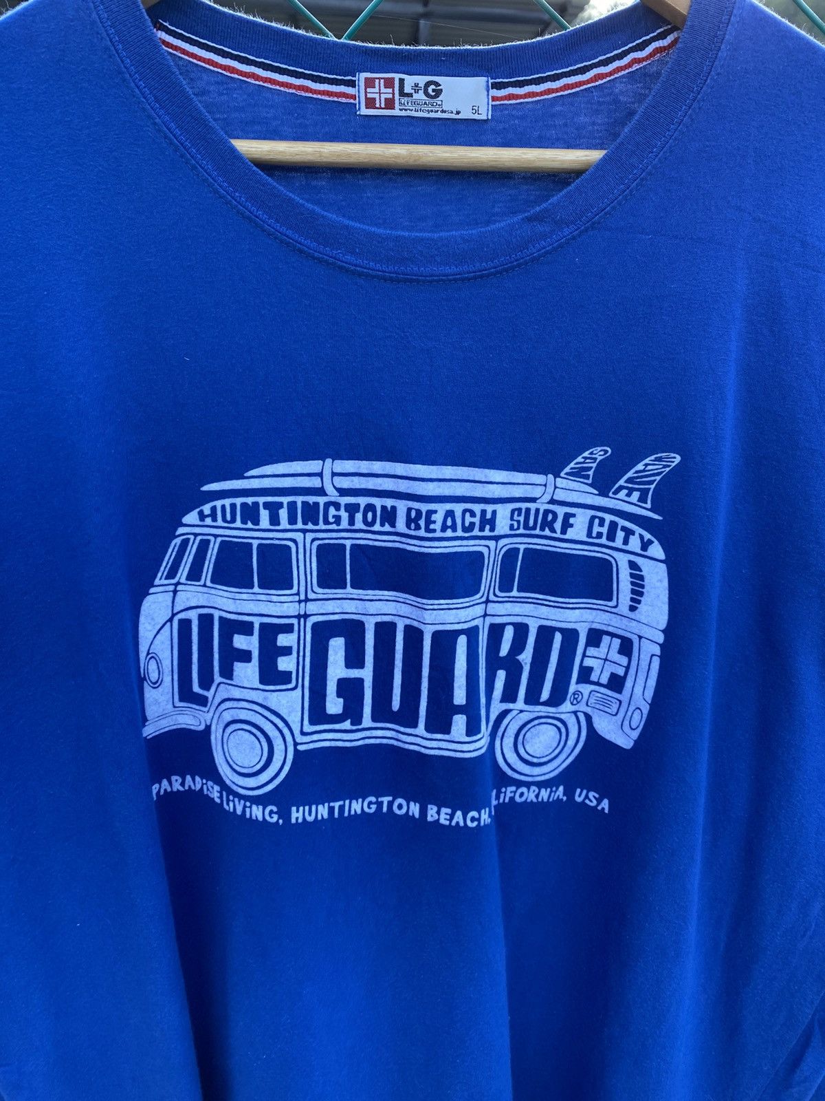 Japanese Brand LIFE GUARD surf volkswagen kombi long sleeve tees Size US XL / EU 56 / 4 - 5 Thumbnail