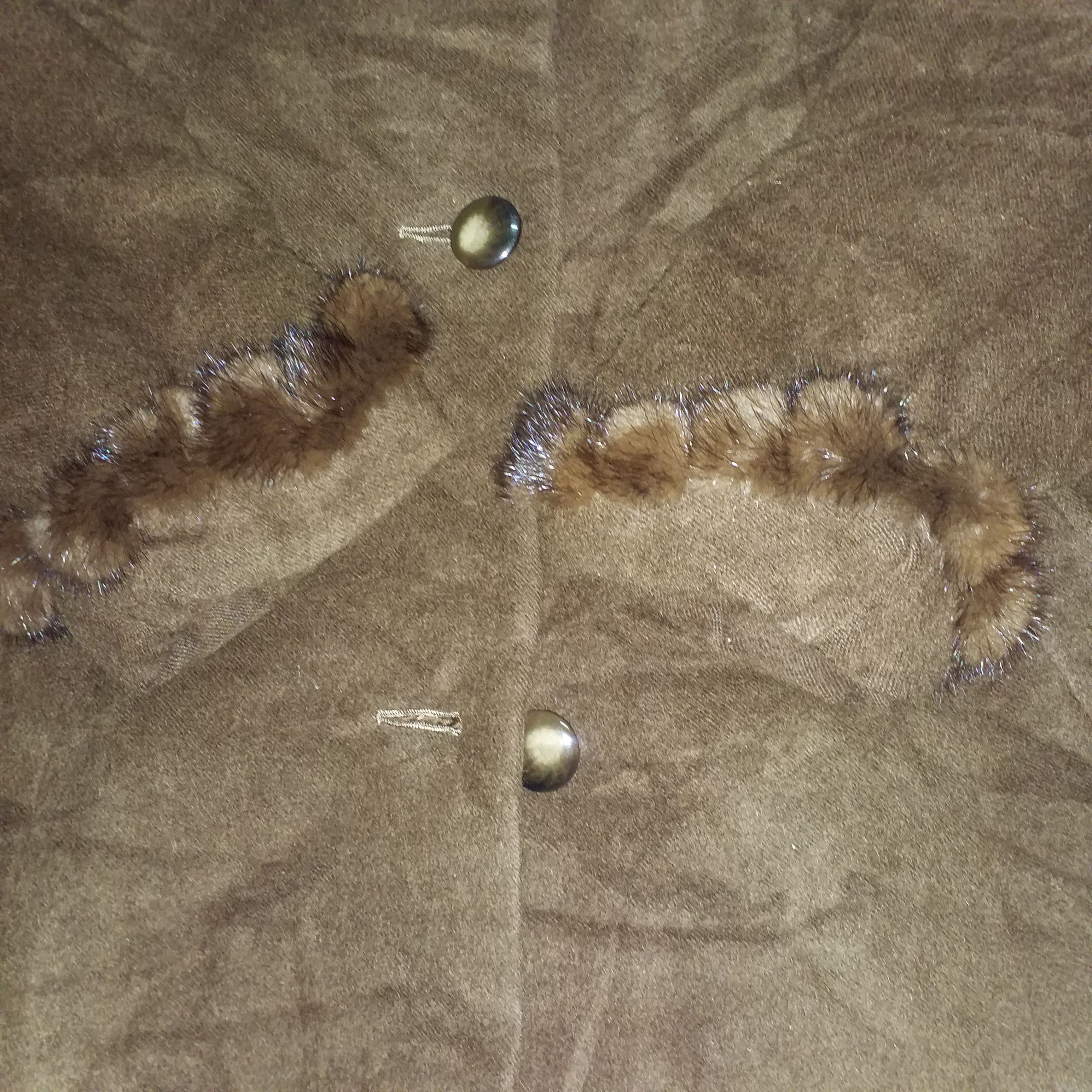 Japanese Brand WINTER LONG COAT JACKER MINK FUR PIT 23 Size XXL / US 16-18 / IT 52-54 - 3 Thumbnail