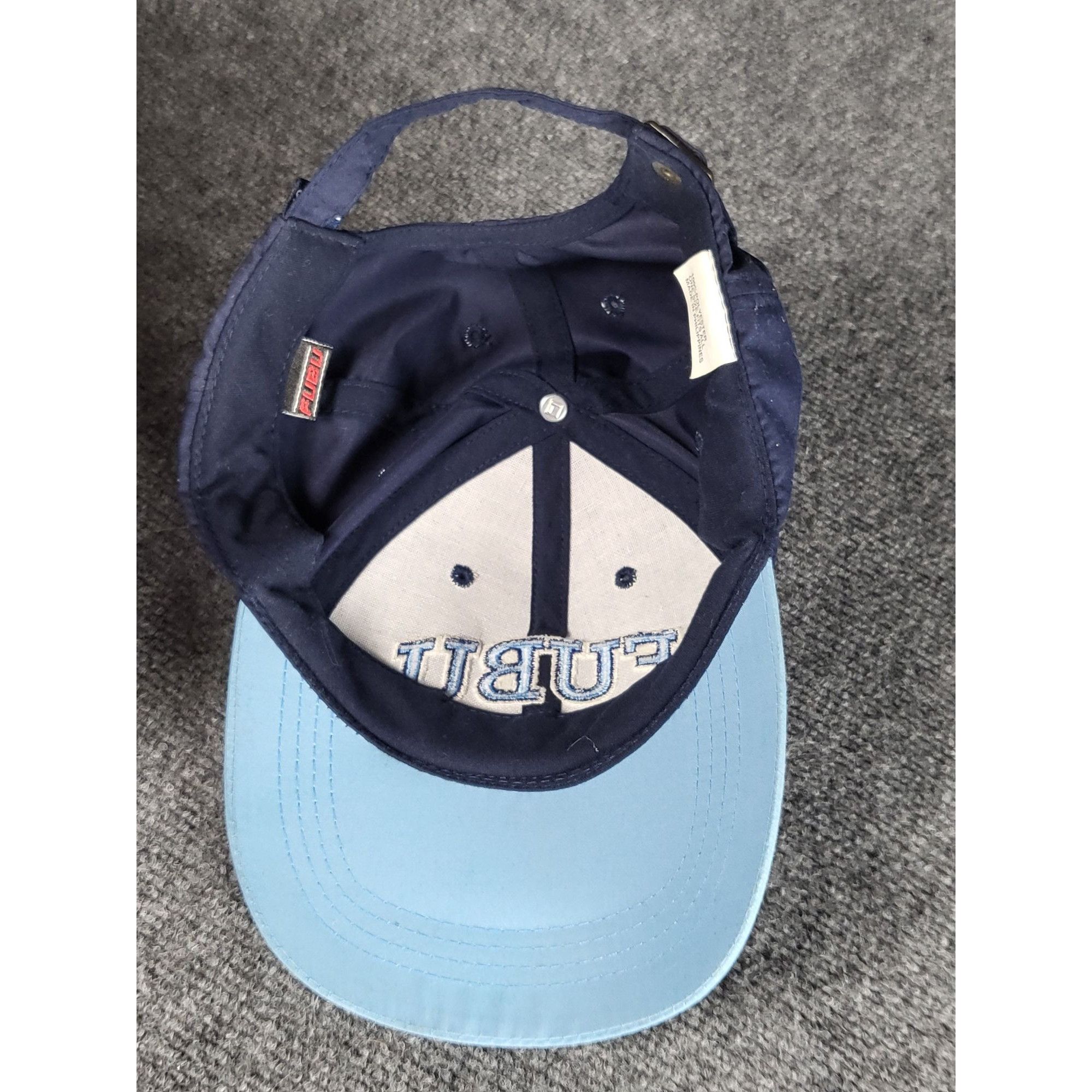 Fubu Vintage Fubu Adjustable Strap Hat Men Blue TwoTone Embroider Size ONE SIZE - 6 Thumbnail