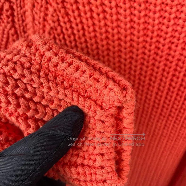 Hermes Hermes Knit Long Sleeve Short Sweater, Orange Size XS / US 0-2 / IT 36-38 - 4 Thumbnail