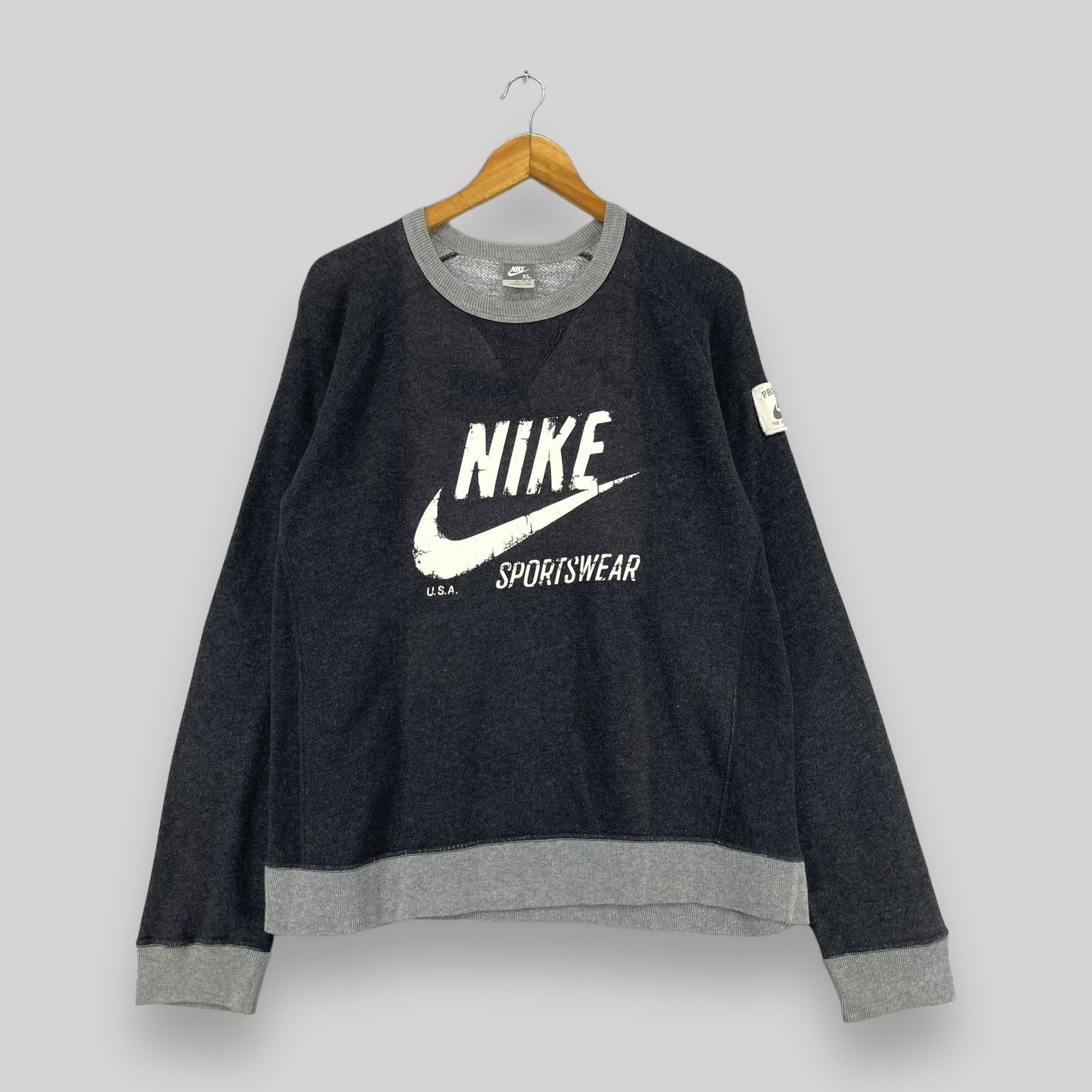 Vintage NIKE Big Swoosh Crewneck Sun Faded Sweatshirt