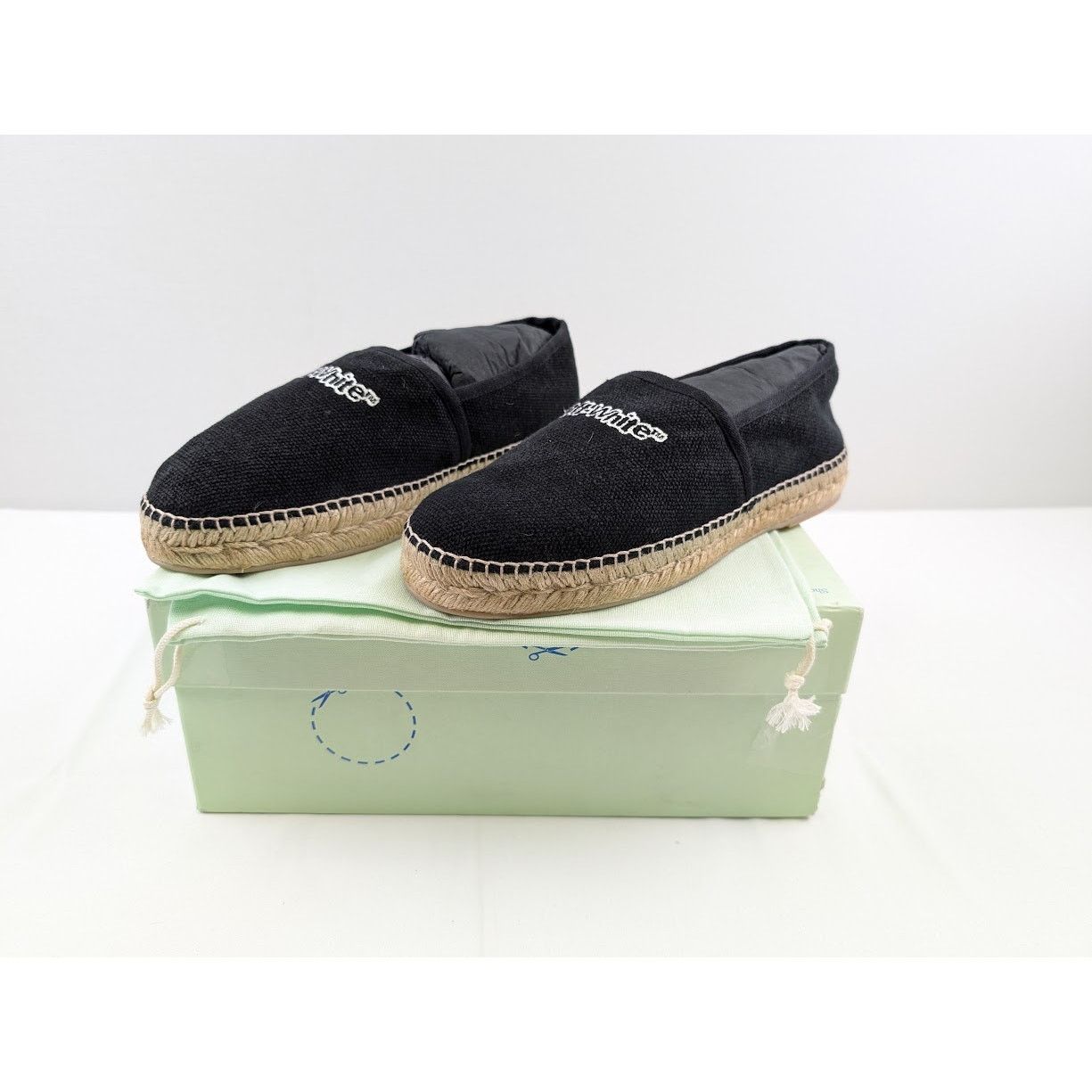 Off-White o1rshd1 Espadrilles Canvas in Black / White Size US 9 / EU 42 - 15 Thumbnail
