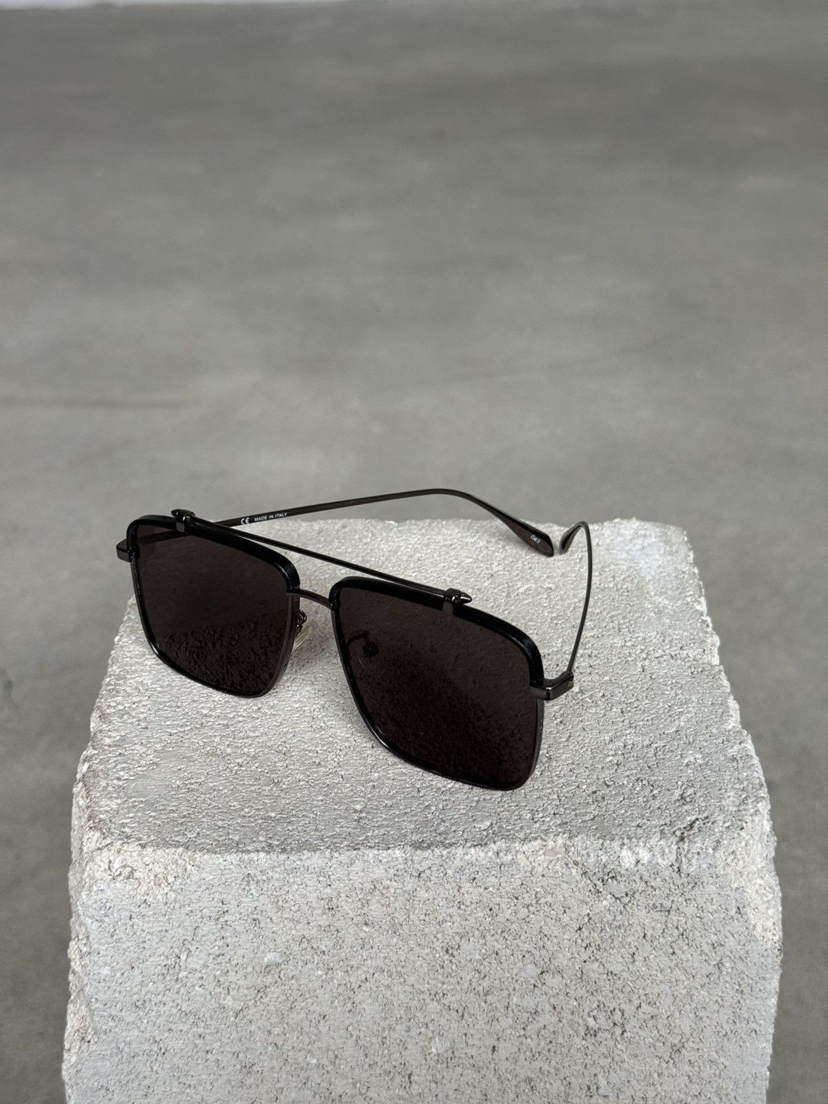 Alexander McQueen Alexander McQueen Iconic Aviator Glasses Size ONE SIZE - 3 Thumbnail