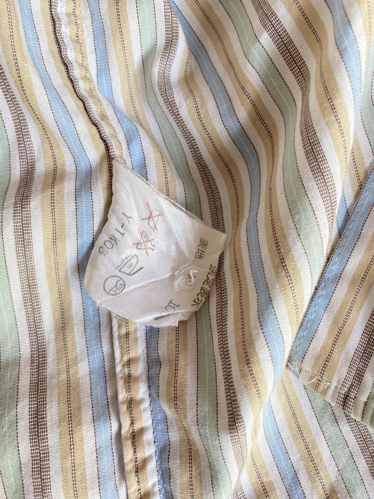 Dior Christian Dior Pastel Striped Button-Up Shirt Size ONE SIZE - 5 Thumbnail