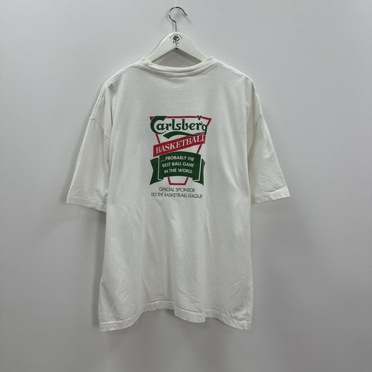 Vintage Vintage 90s Carslberg Basketball Promo Sponsor tee y2k hype Size US XL / EU 56 / 4 - 1 Thumbnail