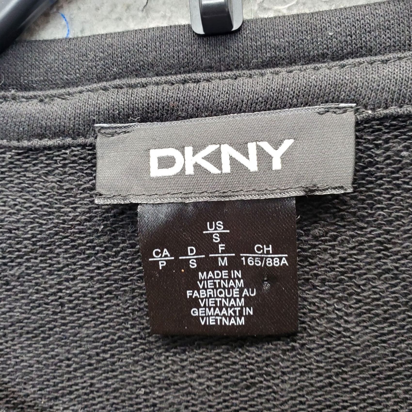 DKNY DKNY T-Shirt Dress Womens Size S Black Graphic Logo Long Sleeve Crew Neck Pullover Size S / US 4 / IT 40 - 6 Thumbnail