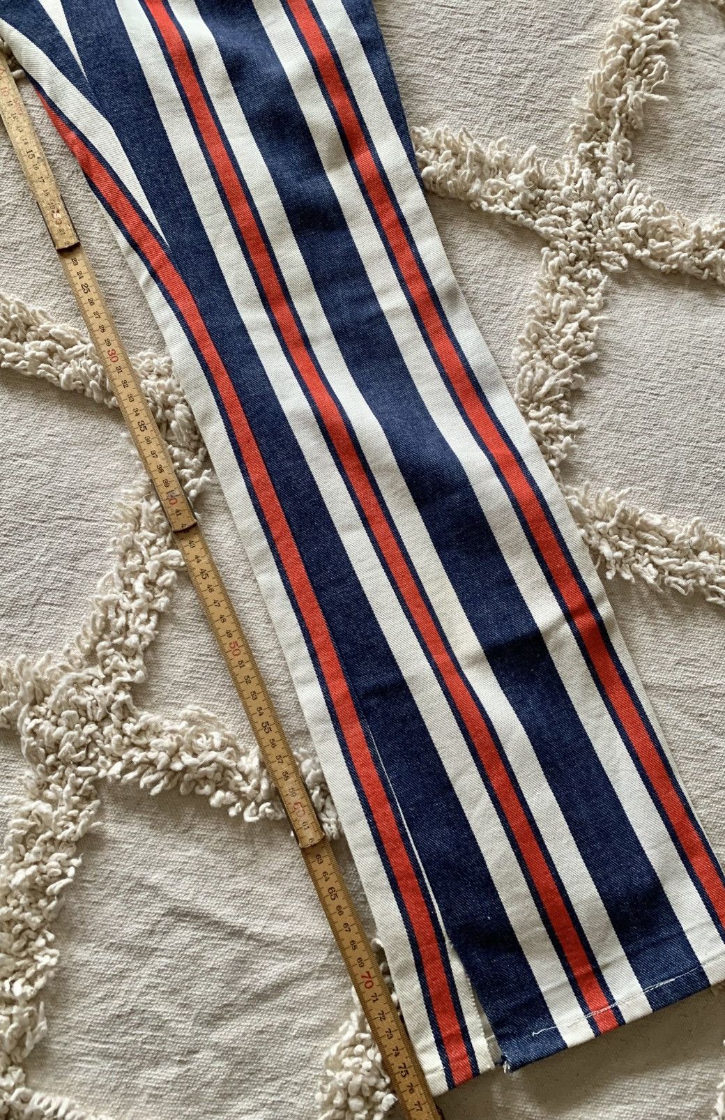 Wrangler Vintage 70s Wrangler red white blue striped jeans denim Size US 26 / EU 42 - 11 Thumbnail