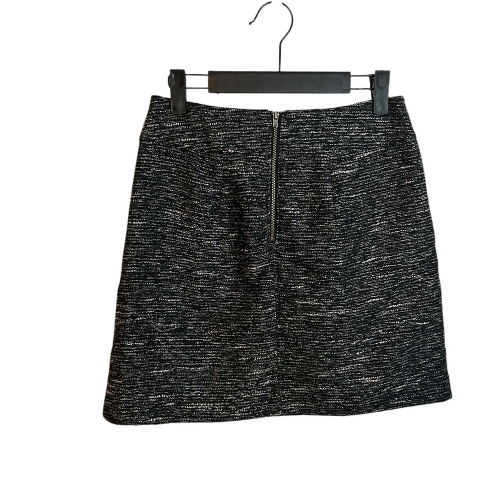 Loft Loft Metallic Tweed Mini Skirt Size 24" / US 00 / IT 34 - 2 Thumbnail