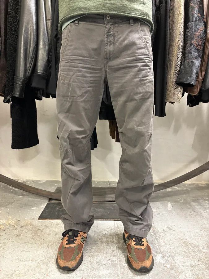 Marithe + Francois Girbaud 2000s Marithé + François Girbaud Anthracite Grey Signature Minimalist Straight Pants Size US 32 / EU 48 - 3 Thumbnail