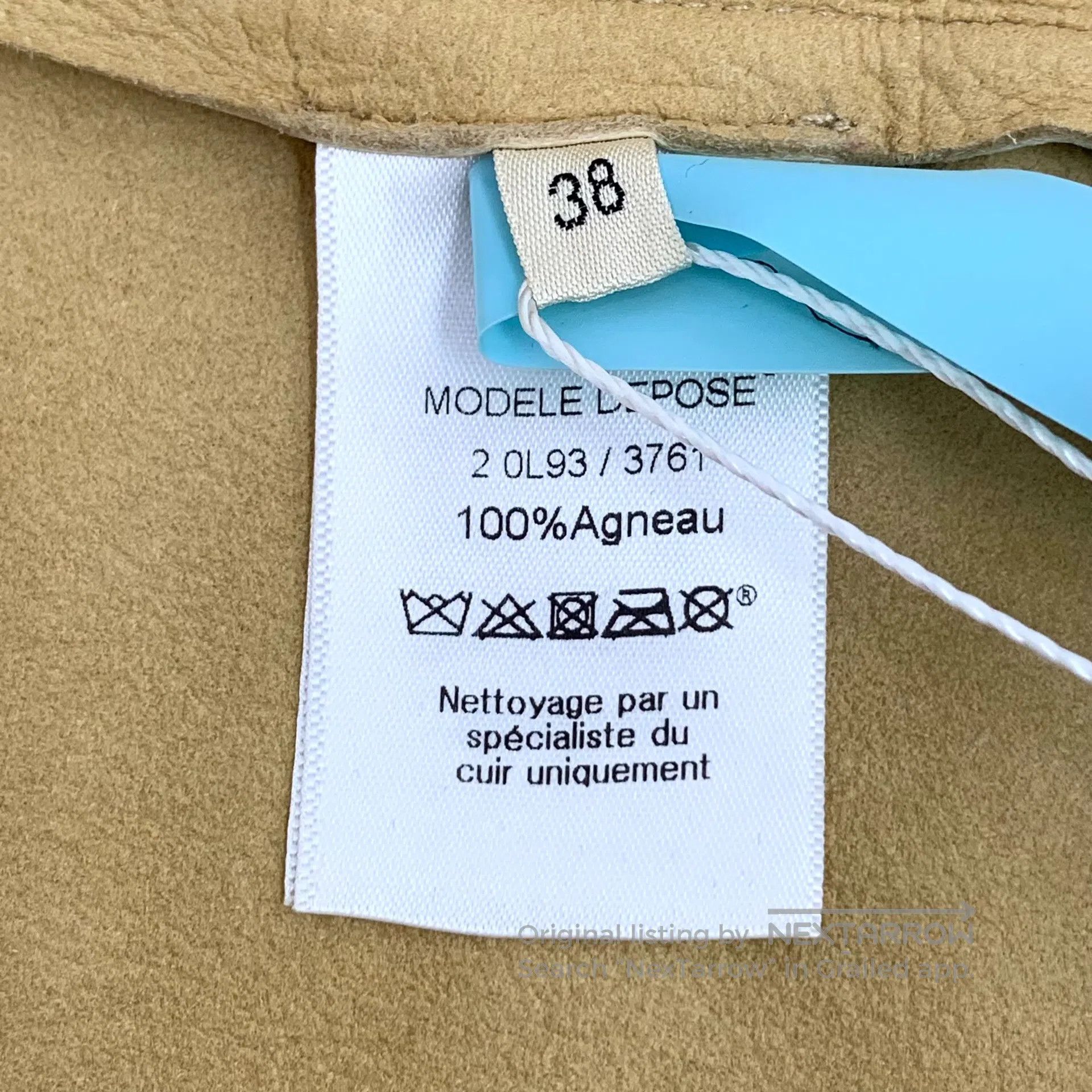 Celine CELINE Light Yellow Sheepskin Back Zipper Design Round Nec Size XS / US 0-2 / IT 36-38 - 6 Thumbnail