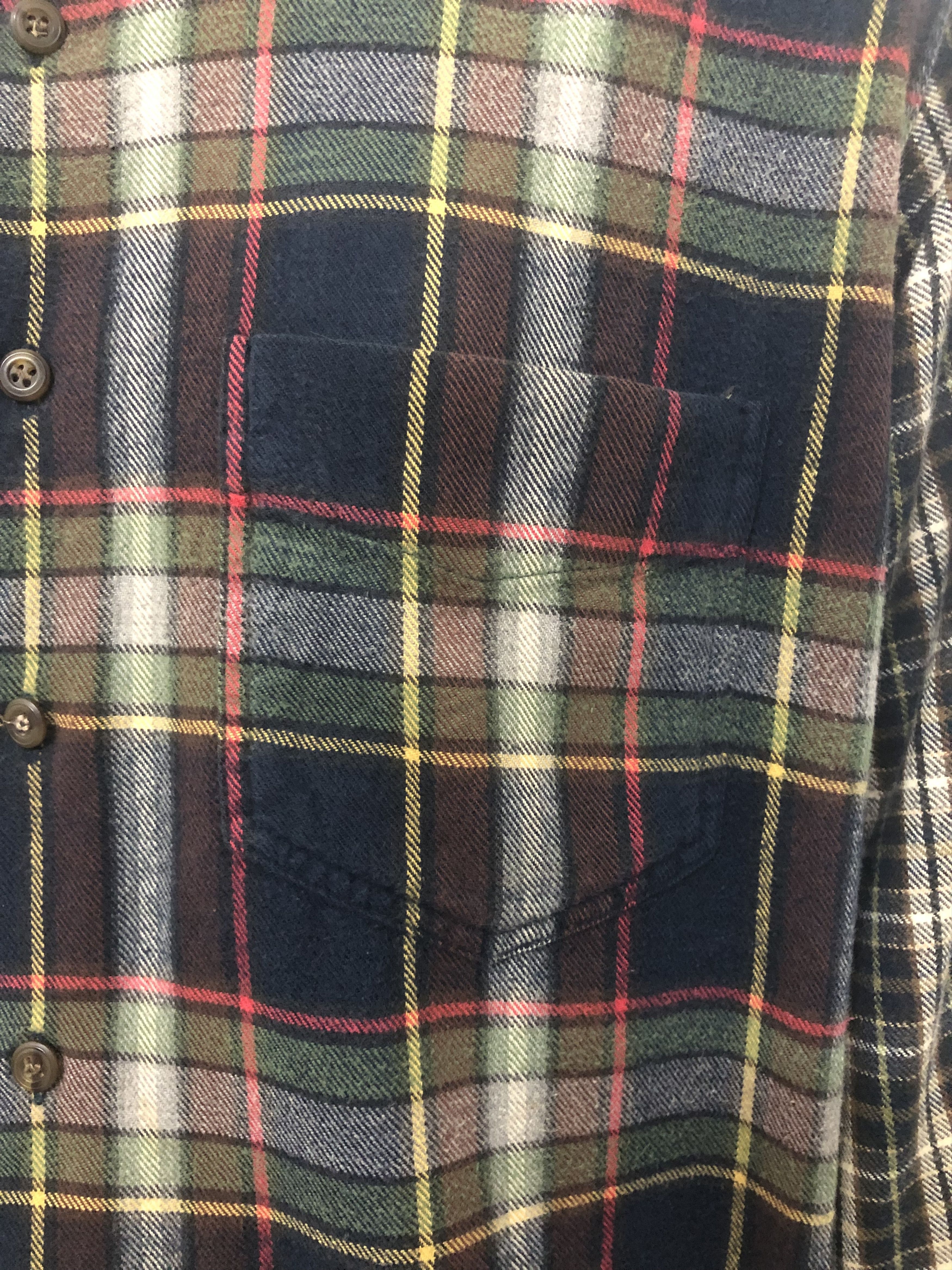 American Apparel × J.Crew × Vintage Rare 90s J.CREW Flannel Mixed Plaid Shirt Size US M / EU 48-50 / 2 - 9 Thumbnail