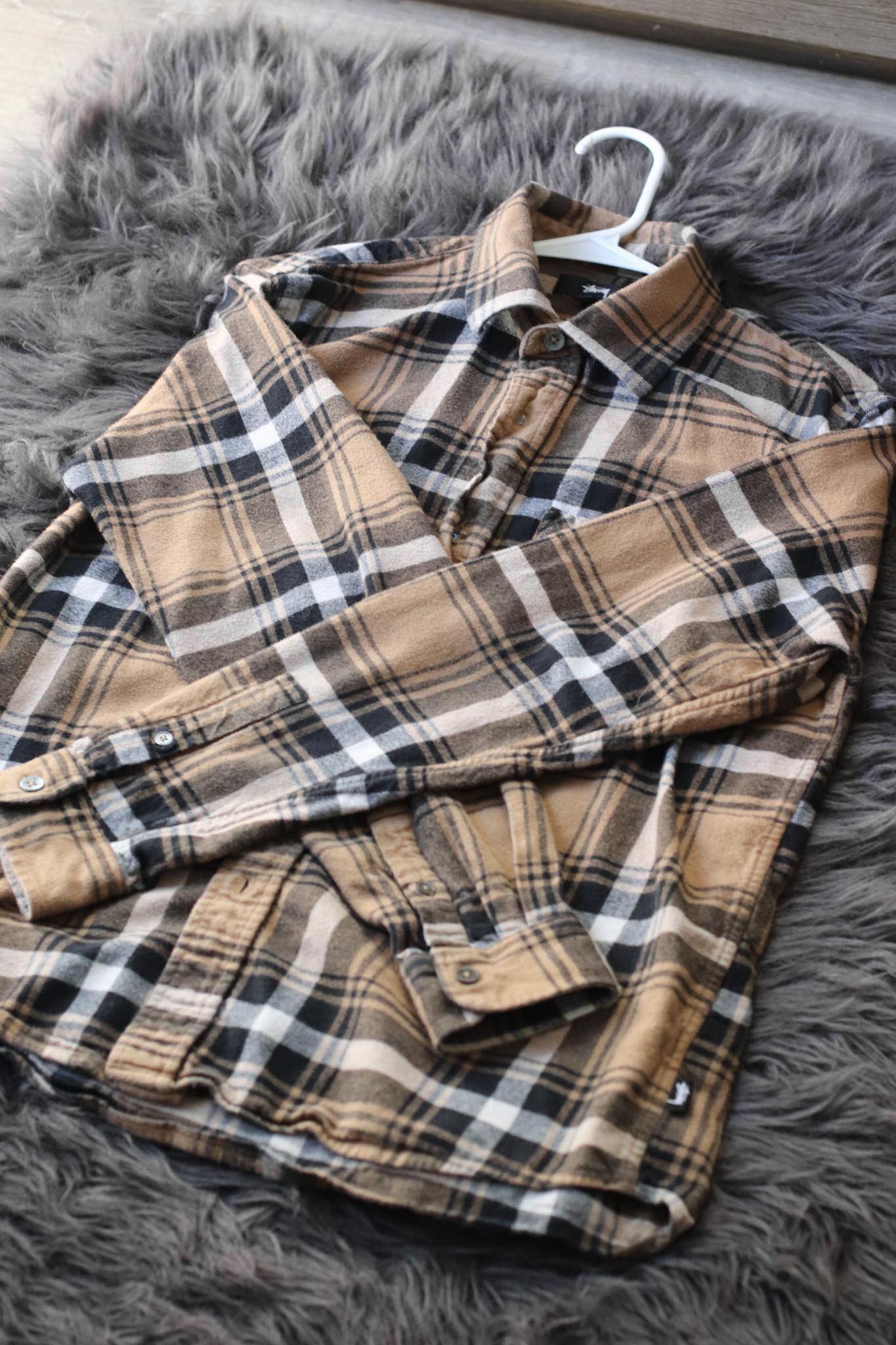 Stussy Stussy Classic Bailey Plaid Long-Sleeve Flannel Shirt | Grailed