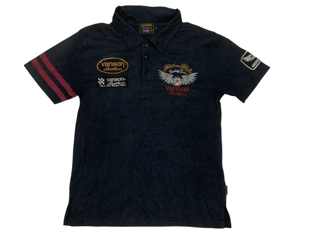 Vanson Leathers Vanson Leather Motorcycle Polo Embroided Patch Size US S / EU 44-46 / 1 - 1 Thumbnail