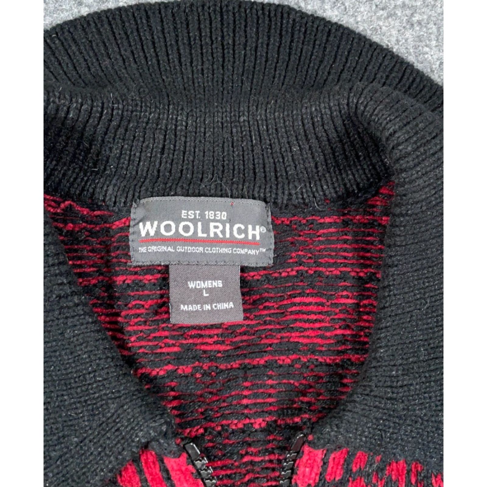 Vintage Woolrich Lightweight Sweater Vest Women's Large Red Black Plaid 90s Retro Size L / US 10 / IT 46 - 3 Thumbnail