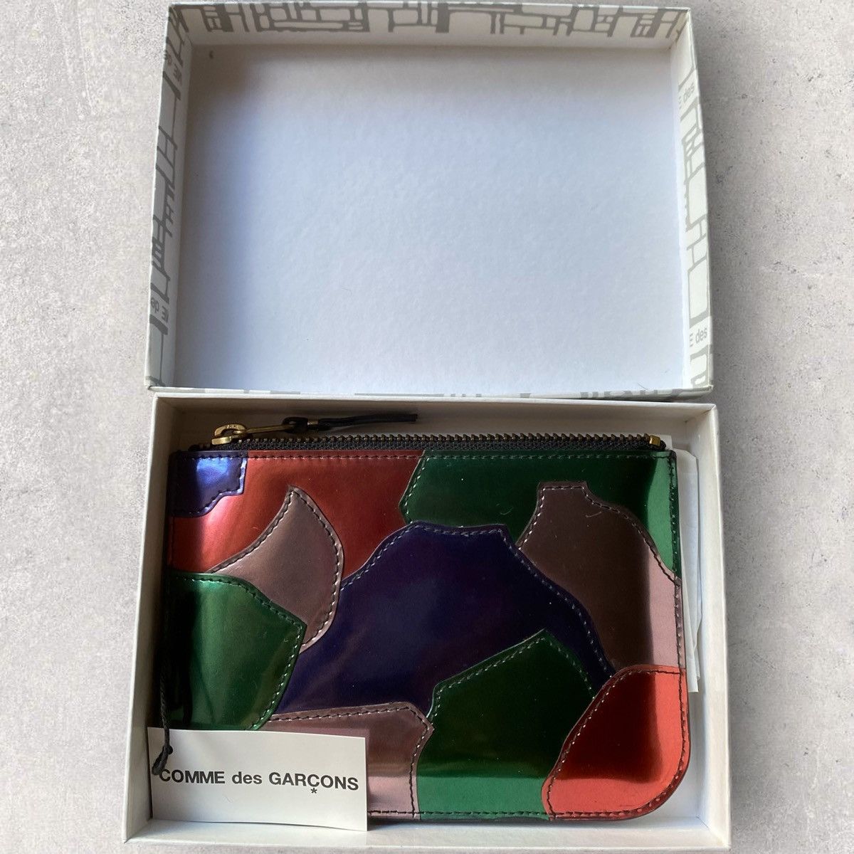 Comme des Garcons Fall13 Metallic Metal Patchwork Wallet Size ONE SIZE - 2 Thumbnail