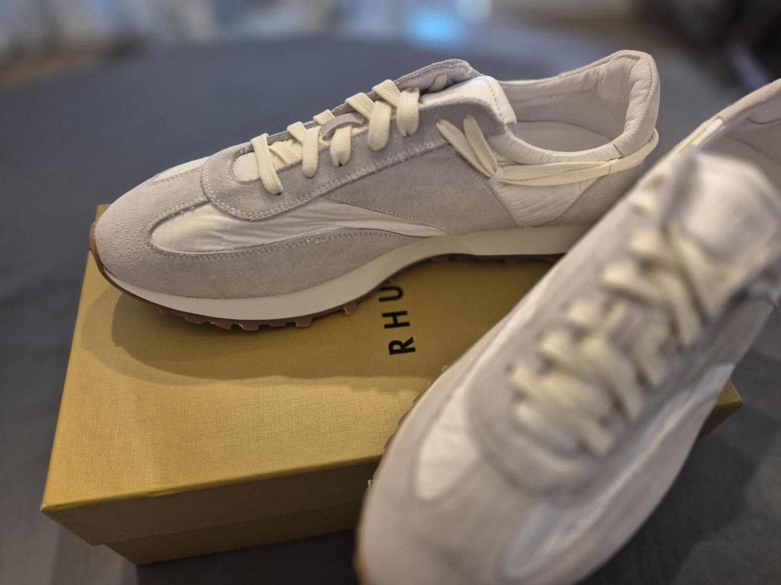 Rhude RHUDE Runners 12 M White/Grey Brand New Size US 12 / EU 45 - 11 Thumbnail