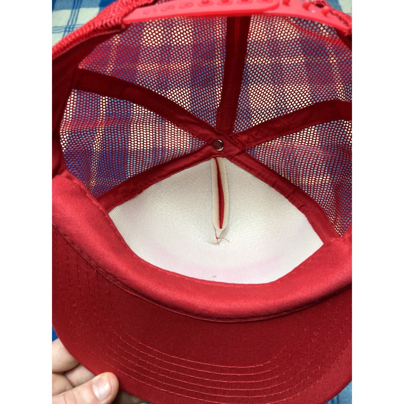 Vintage VINTAGE Northern States Supply Trucker Hat Industrial Supplies Cap headliner Men Adjustable Red Hat Mens Size ONE SIZE - 7 Thumbnail