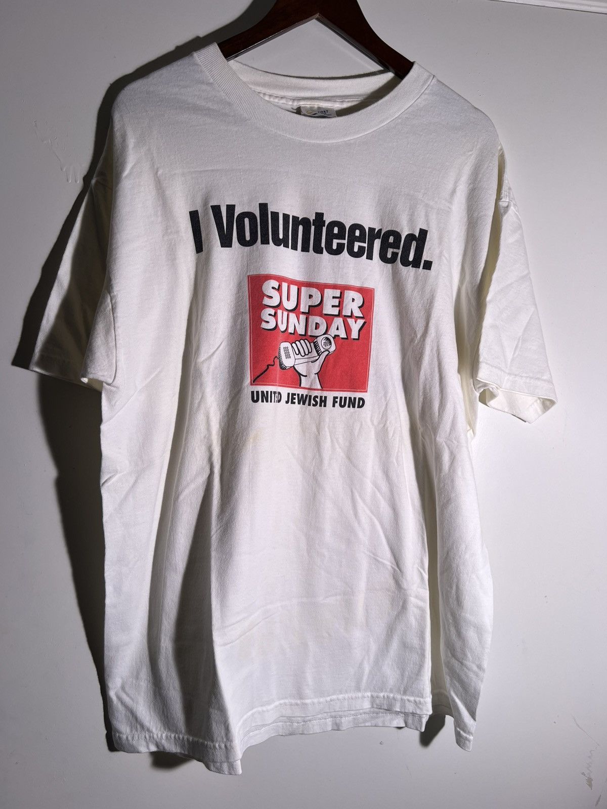 Vintage Y2K 2000’s Vintage Super Sunday United Jewish Fund Retro Tee Size US XL / EU 56 / 4 - 1 Thumbnail