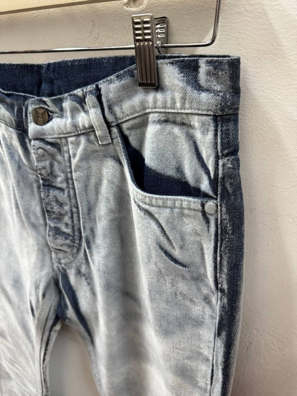 Maison Margiela AW09 Maison Martin Margiela Flocked White Paint Denim Size US 30 / EU 46 - 4 Thumbnail