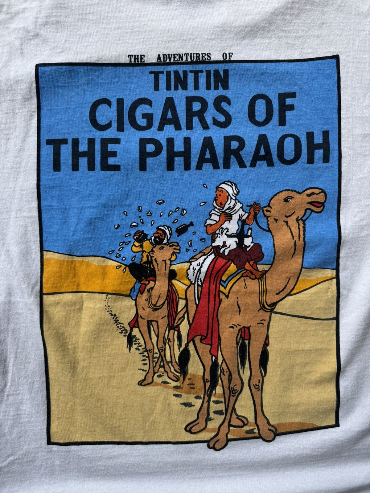 Cartoon Network × Vintage Vintage 1990’s TinTin Cigars of the Pharaoh Graphic Tee Size US L / EU 52-54 / 3 - 3 Thumbnail