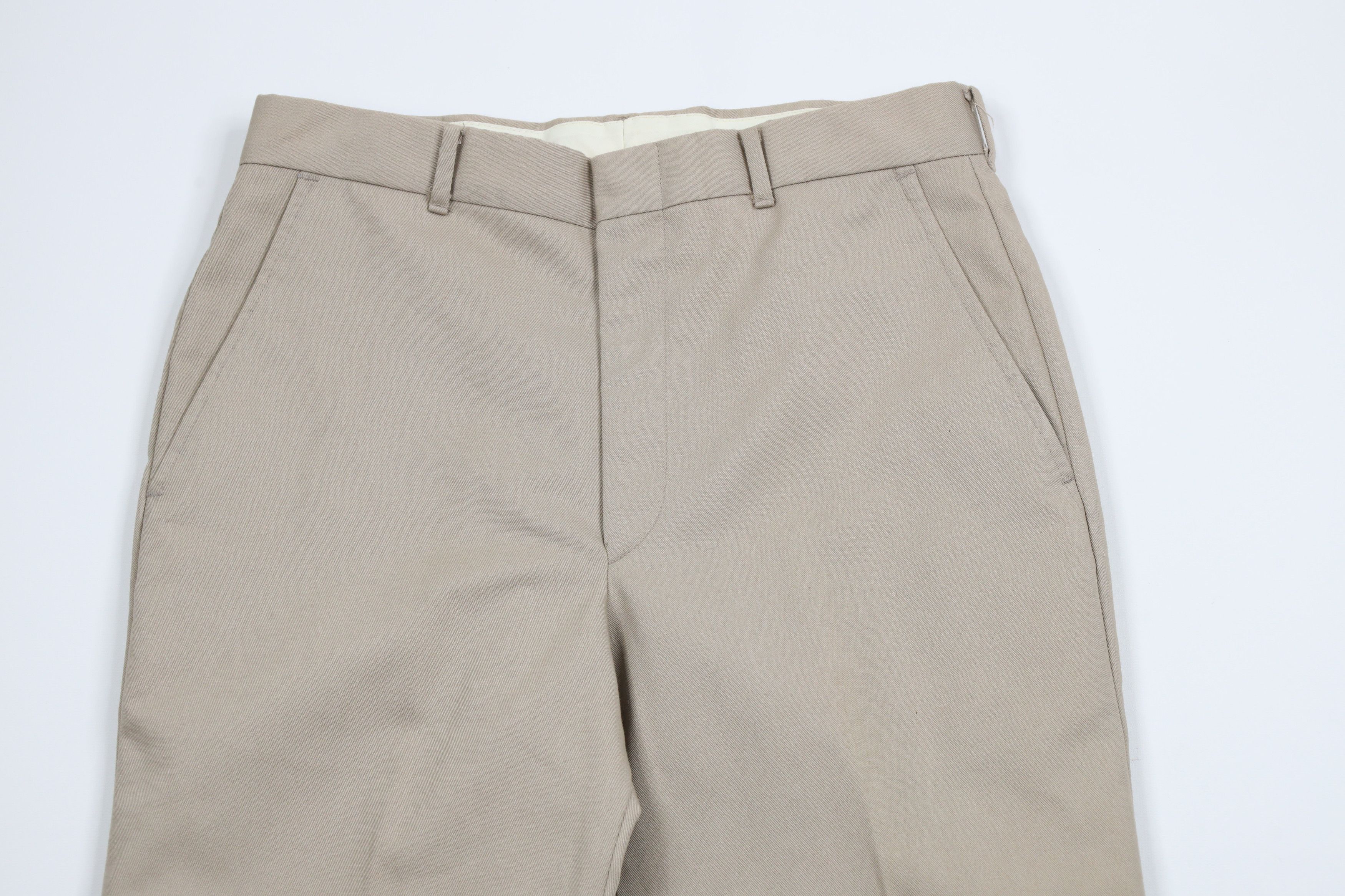Vintage Vintage 70s Streetwear Wide Leg Cotton Chino Pants Beige USA Size US 30 / EU 46 - 2 Thumbnail