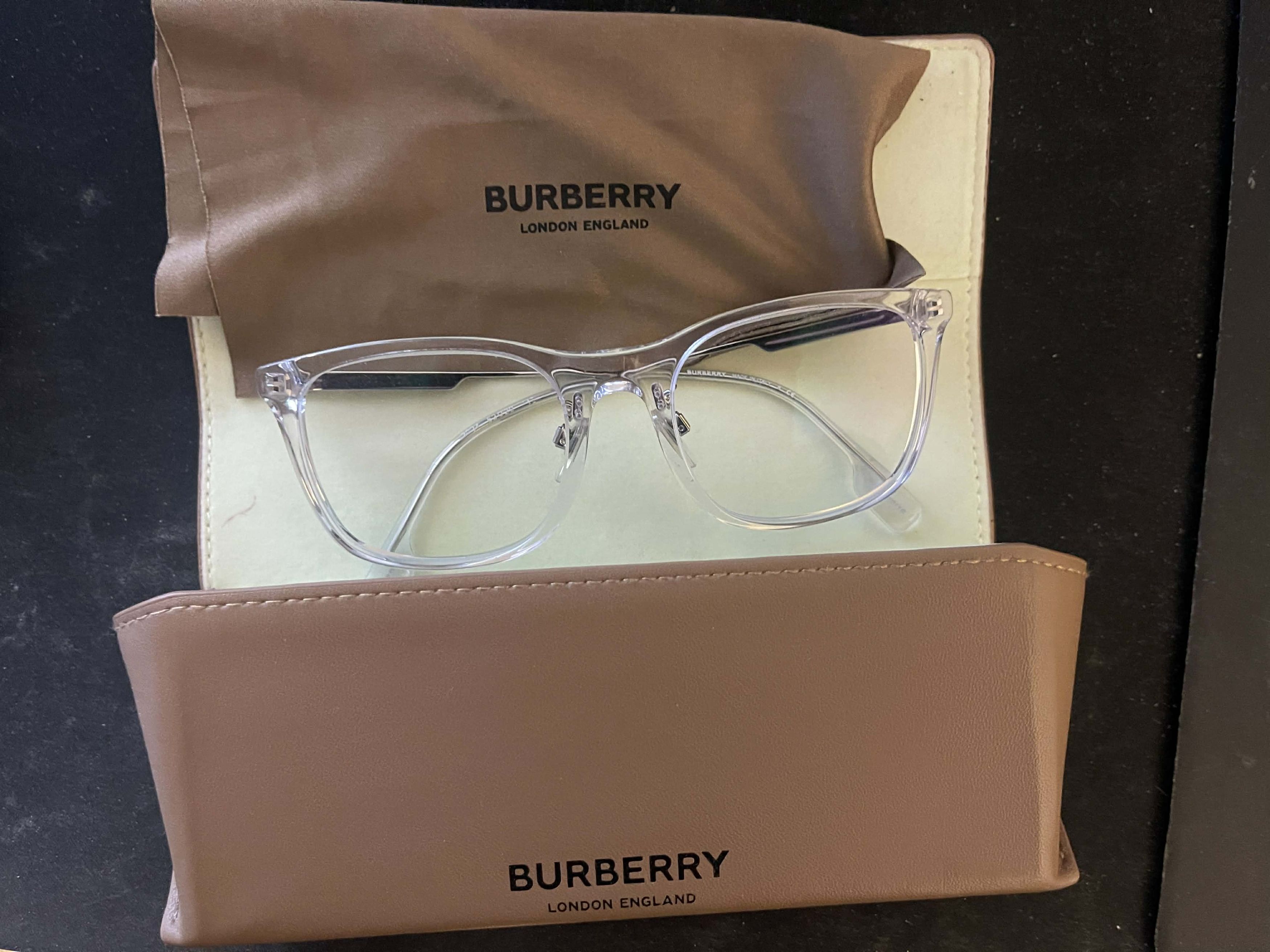 Burberry Burberry Elgin BE2343 3024 Transparent/Clear Size ONE SIZE - 1 Thumbnail