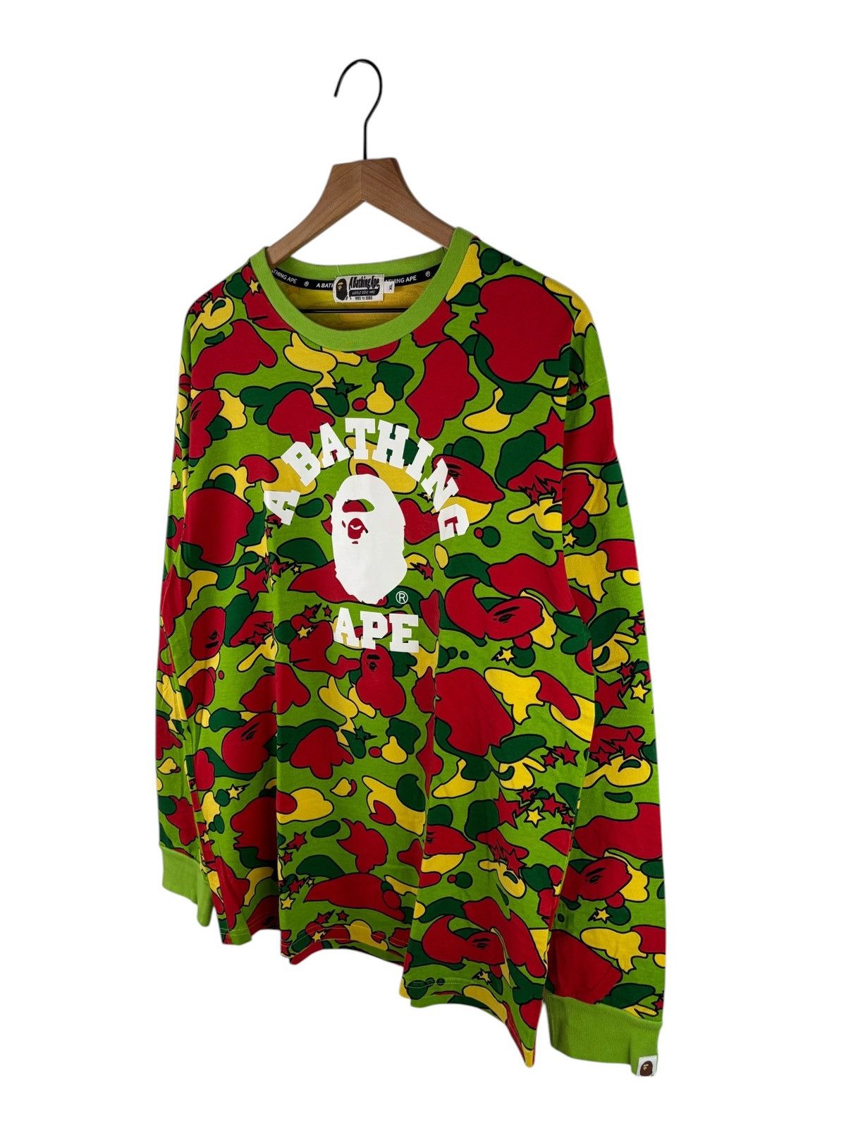 Bape Bape Sta Camo Collage Logo L/S Tee Size US XL / EU 56 / 4 - 2 Thumbnail