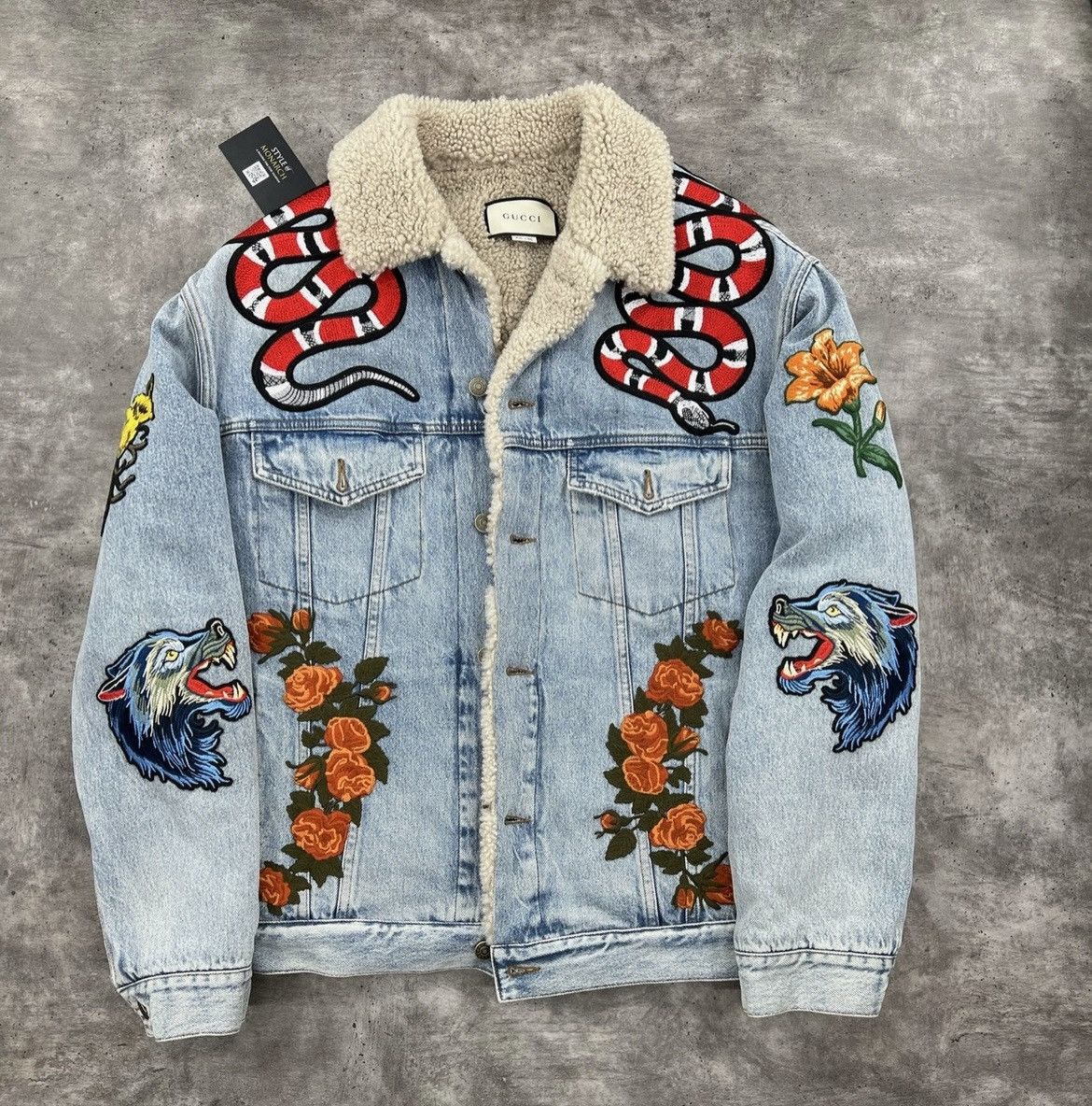 Gucci wolf jacket on sale