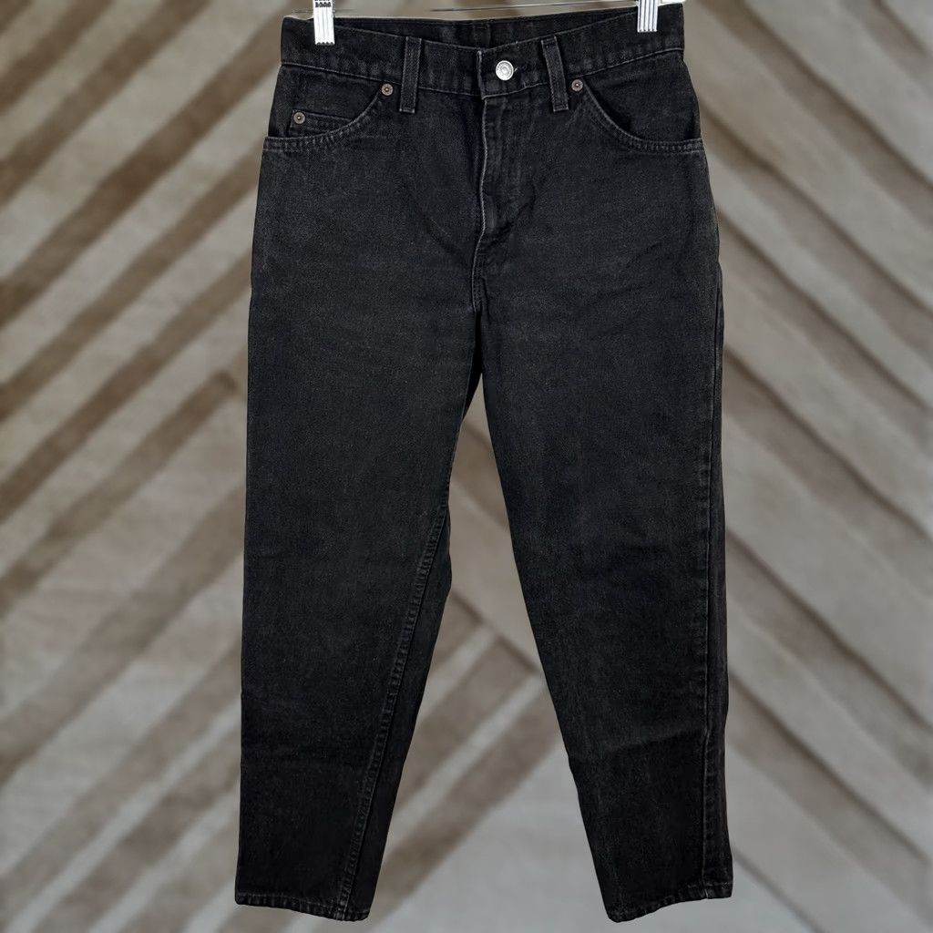 Levi's VINTAGE Levi's Jeans Womens 27x28 ACTUAL 15951 Orange Tab Black Denim Jeans Size 27" / US 4 / IT 40 - 1 Thumbnail