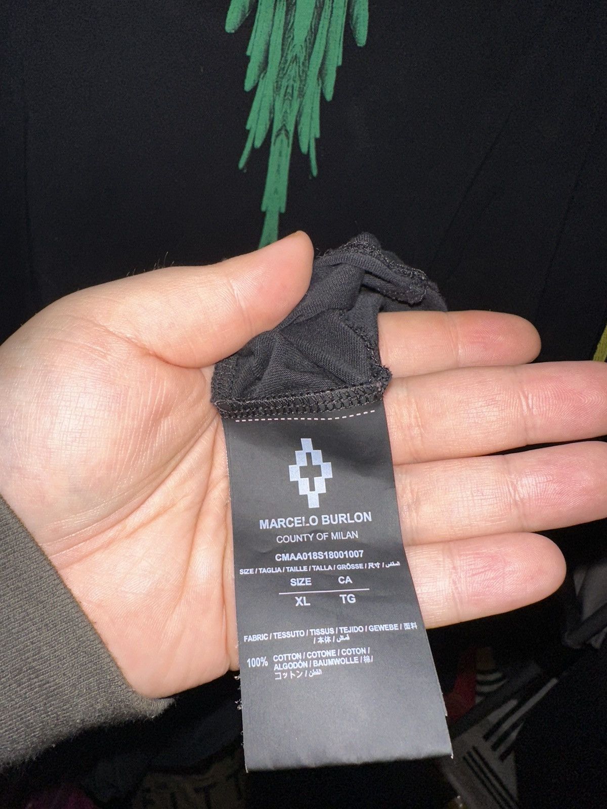 Marcelo Burlon Marcelo Burlon County of Milan Rainbow Bird Graphic T-Shirt Size US XL / EU 56 / 4 - 6 Thumbnail