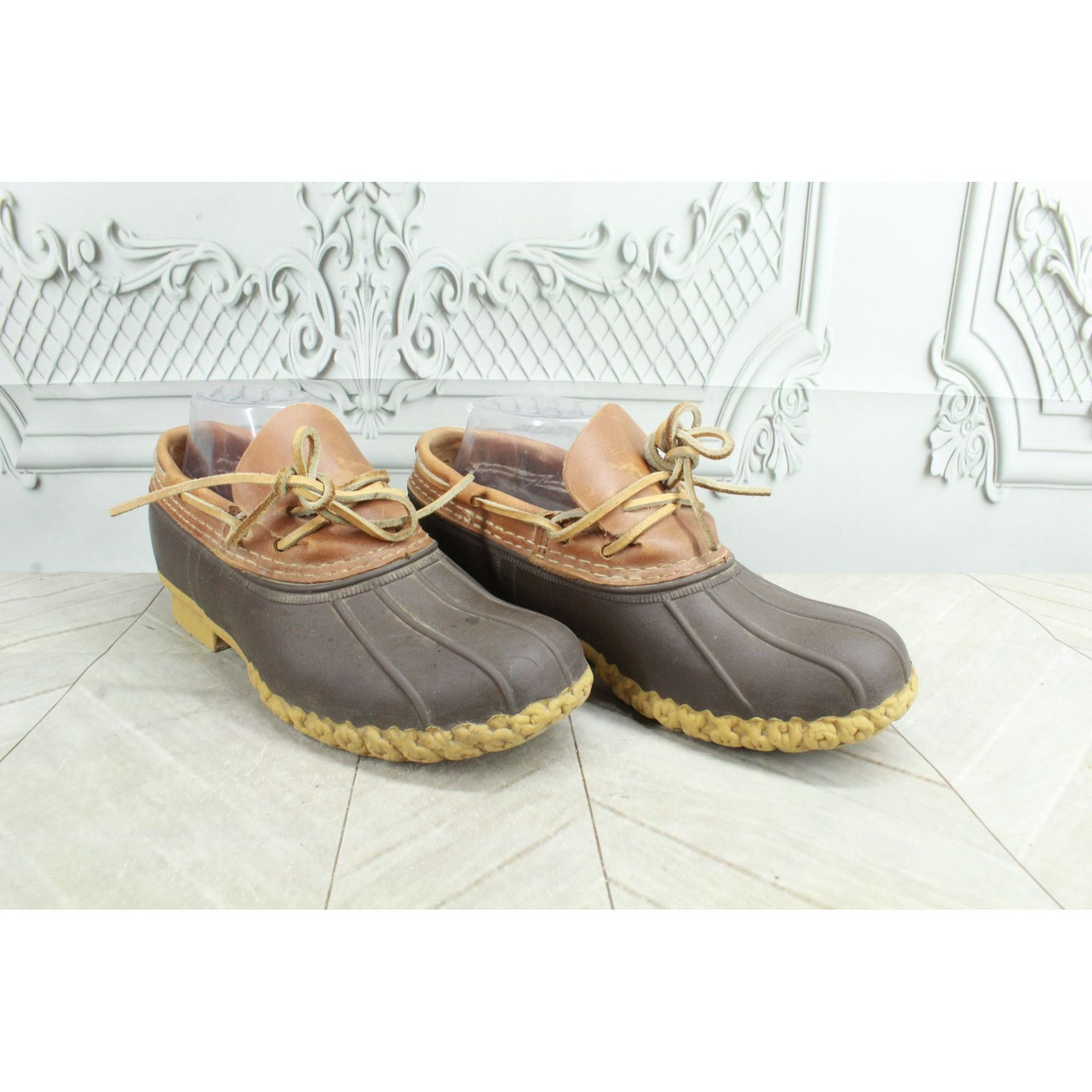 L.L. Bean × Leather LL Bean Women’s Boots Moc Leather Waterproof Gumshoe Size US 7 / IT 37 - 4 Thumbnail