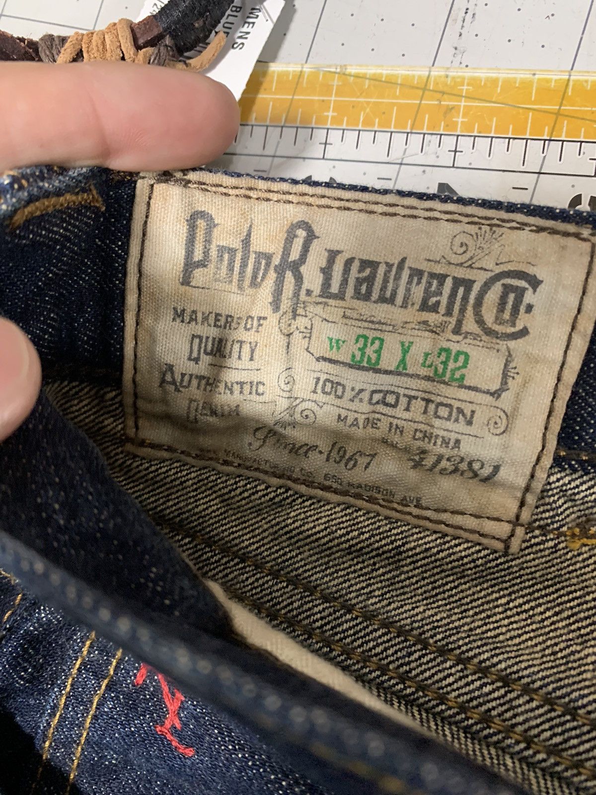 Polo Ralph Lauren Polo Ralph Lauren Selvedge Slim Straight Jeans Size US 33 - 3 Thumbnail