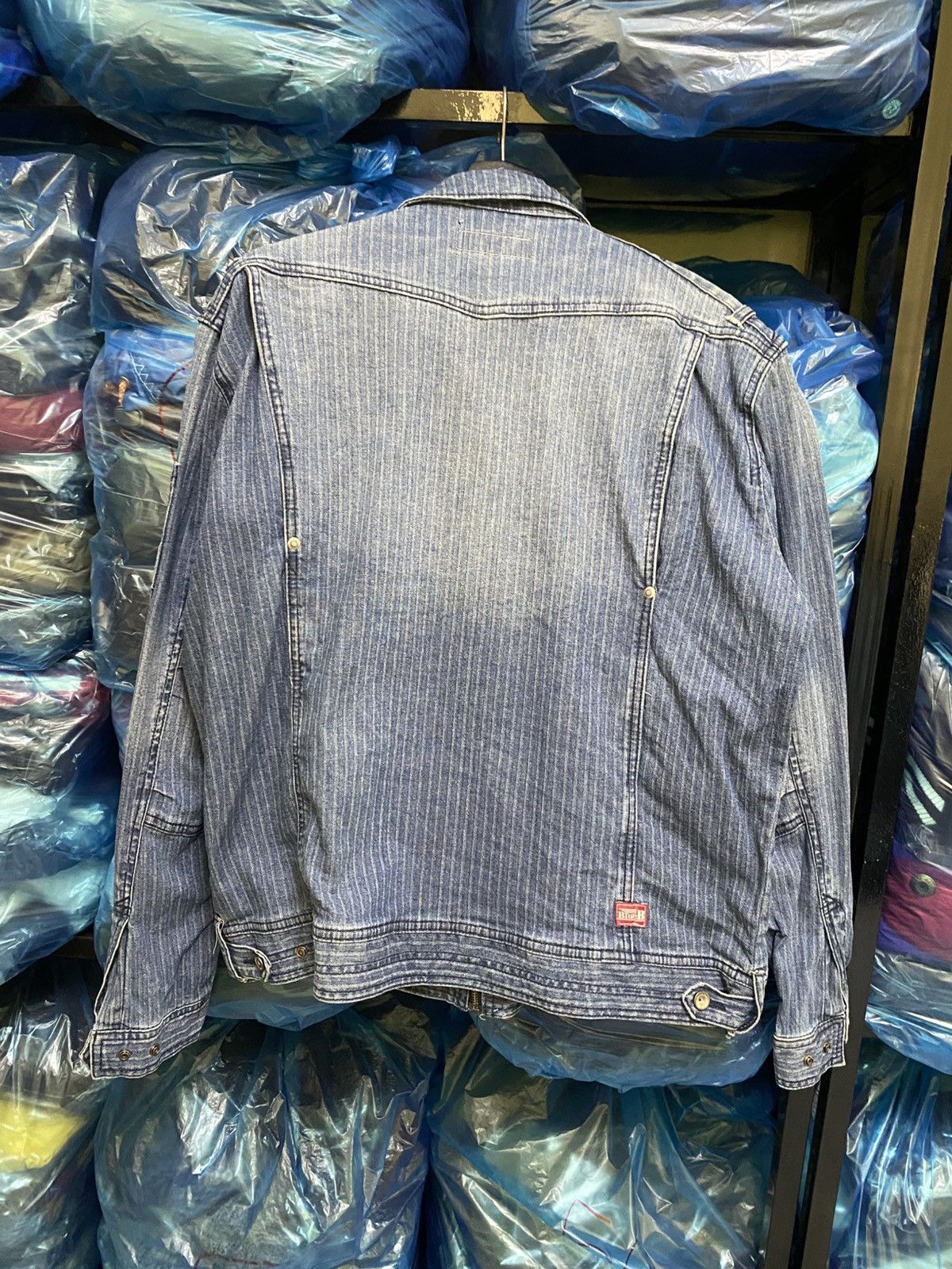 Other VINTAGE BLUE B DENIM WORKER JACKET Size US L / EU 52-54 / 3 - 10 Thumbnail