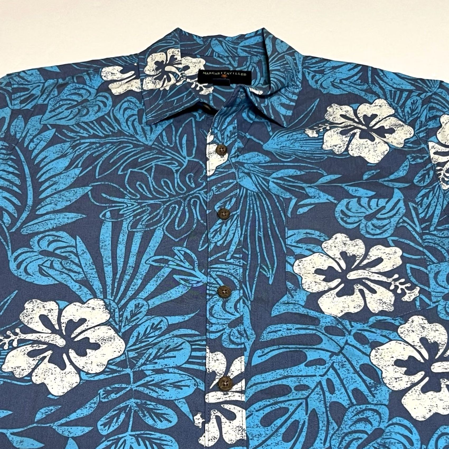 Vintage Margaritaville Shirt Hawaiian Button-Up Rayon Blue Men Small Short Sleeve Collared Button-Down Beach Tropical / Vintage: No Size US S / EU 44-46 / 1 - 2 Thumbnail