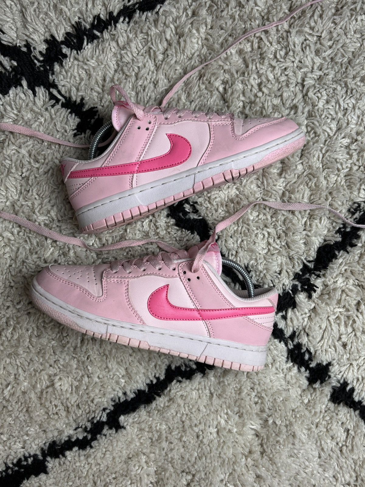 Nike Nike Dunk Triple Pink Low Sneakers Rare Size US 7.5 / IT 37.5 - 3 Thumbnail