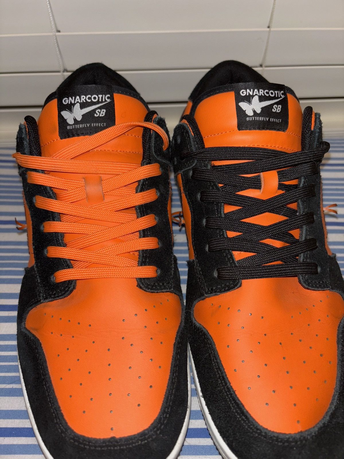 Gnarcotic Gnarcotic First released shoe orange n black dunk butterfly Size US 13 / EU 46 - 5 Thumbnail