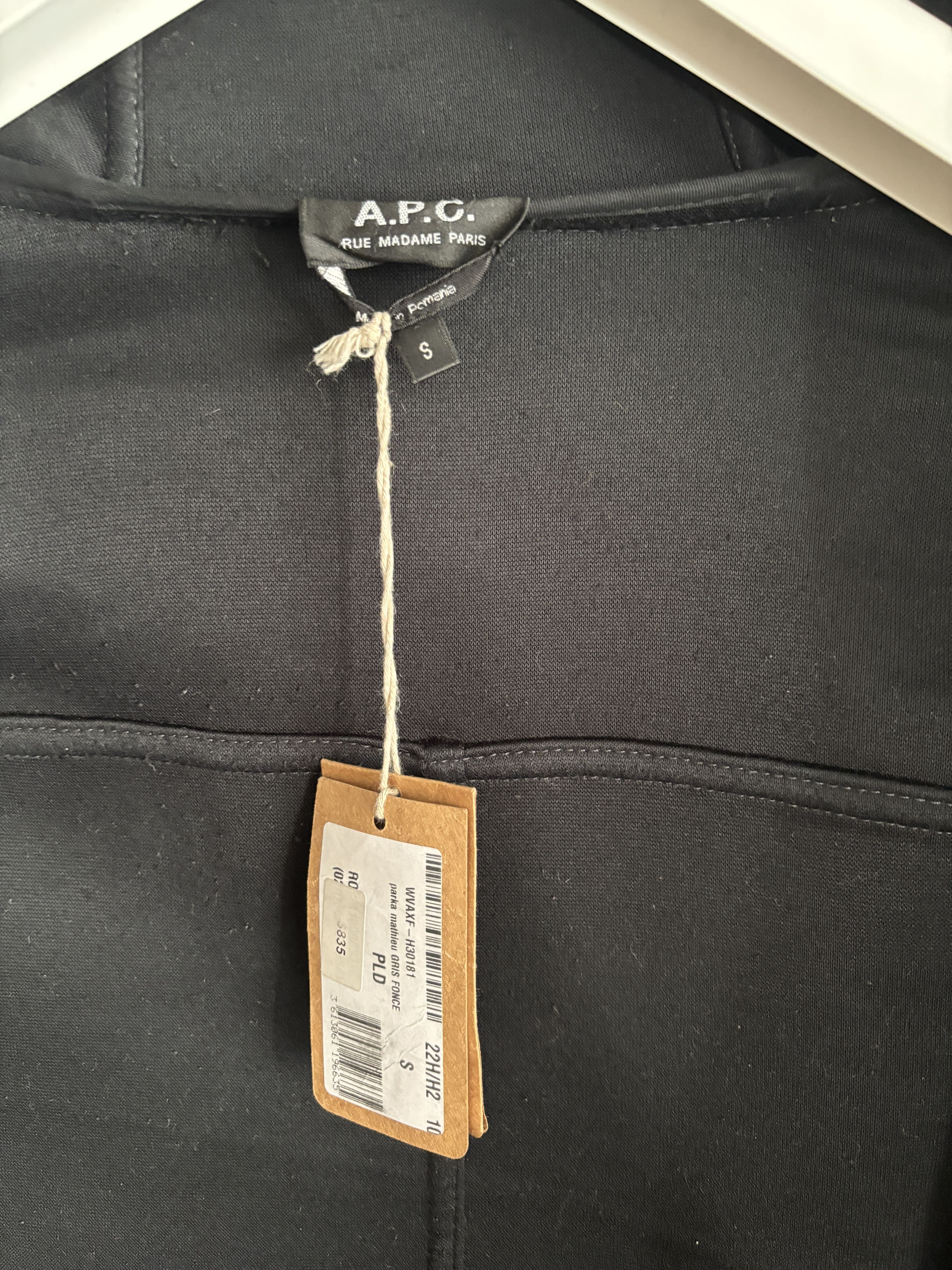 A.P.C. $635 Grey Wool Blend Hooded Mathieu Overcoat/ Parka -Medium Size US M / EU 48-50 / 2 - 6 Thumbnail