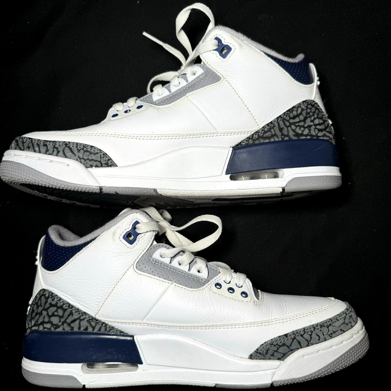 Jordan Brand × Nike Size 8.5 - Nike Air Jordan 3 Retro Midnight Navy Men's Shoes Size US 8.5 / EU 41-42 - 3 Thumbnail