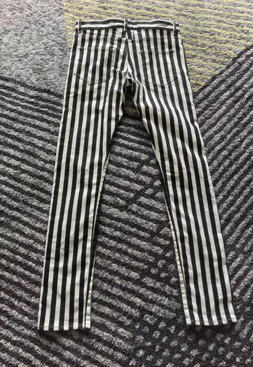 Saint Laurent Paris Saint Laurent Paris Saint Laurent Paris 13AW Runway Stripe Size US 33 - 2 Thumbnail