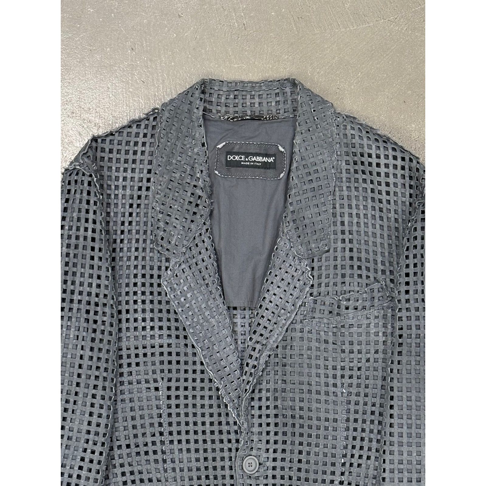 Dolce & Gabbana S/S2012 Dolce & Gabbana runway laser cut leather blazer Size L / US 10 / IT 46 - 3 Thumbnail