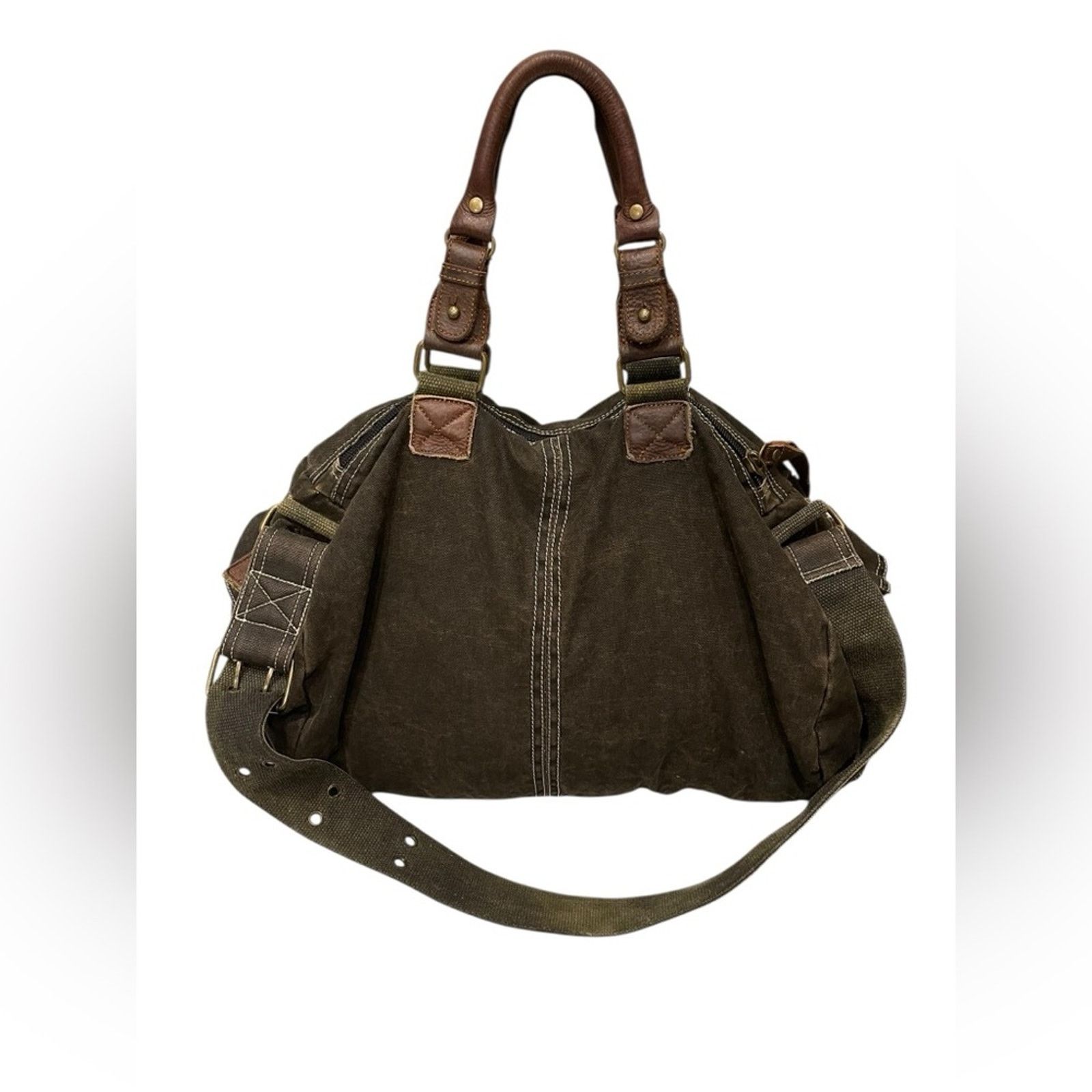 Bed Stu Bed stu military style leather/canvas bag Size ONE SIZE - 8 Thumbnail