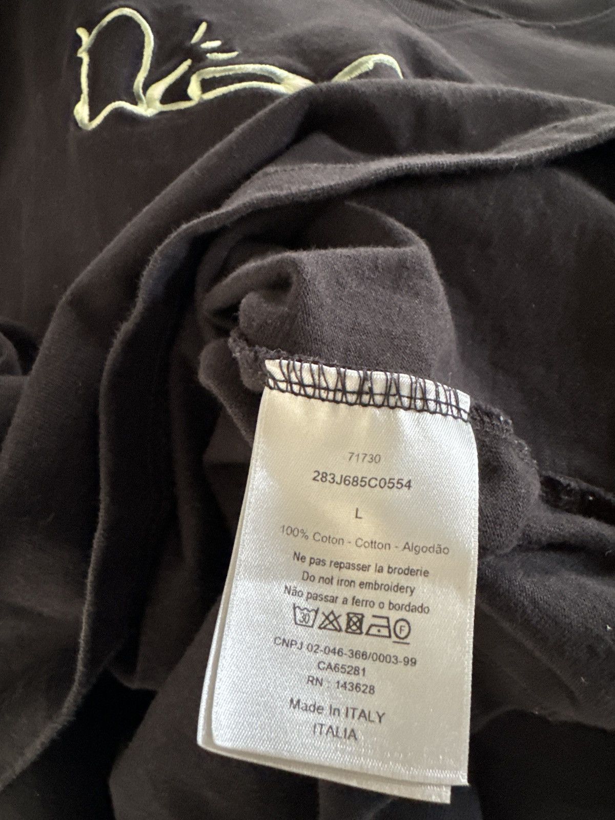Dior × Travis Scott Dior x Cactus Jack Oversized T-shirt Black Size US L / EU 52-54 / 3 - 5 Thumbnail