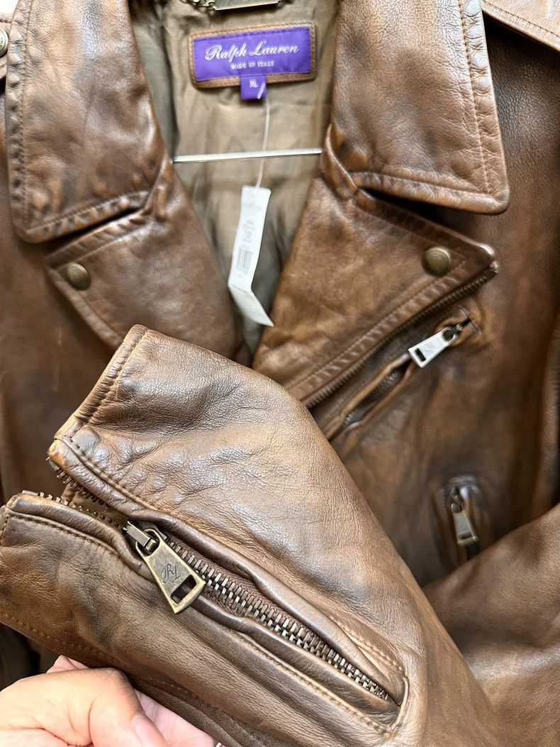 RRL Ralph Lauren RRL Ralph Lauren Italian Lockleaf leather men's motorcycle Size US XL / EU 56 / 4 - 5 Thumbnail